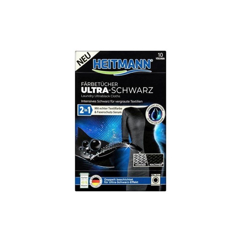 Heitmann Farbtucher Ultra-Schwarz 10szt