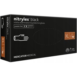 Rękawice nitrylowe black XL...